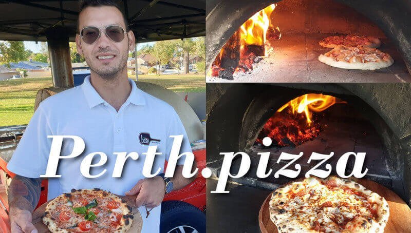 Wood fired mobile pizza truck Perth.
